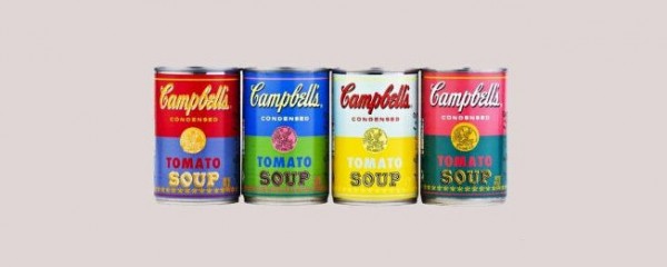 Andy Warhol nas sopas da Campbell’s