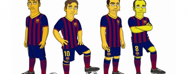 Equipa do Barcelona foi “Simpsonisada”