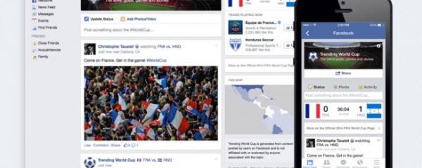 Mundial é o evento mais popular no Facebook