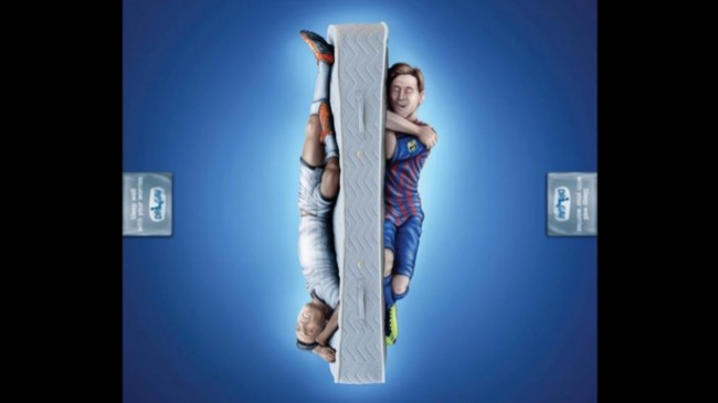 Messi e Ronaldo dormem juntos