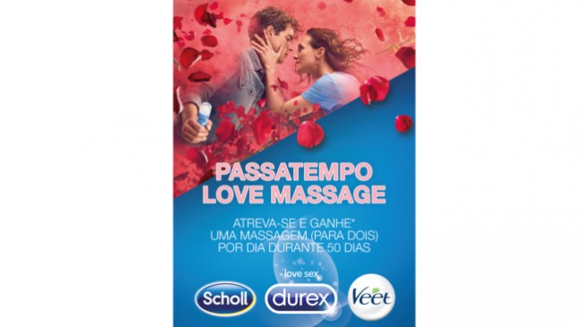 Durex, Veet ou Scholl estão a oferecer uma Love Massage