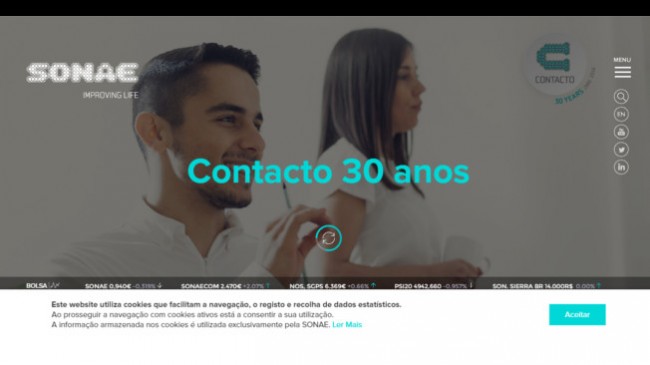 Sonae lança novo site institucional