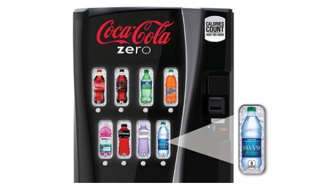 Máquinas de bebidas com contador de calorias