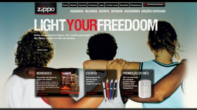 Zippo lança loja online portuguesa
