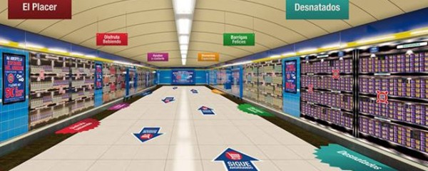 Danone instala um supermercado virtual
