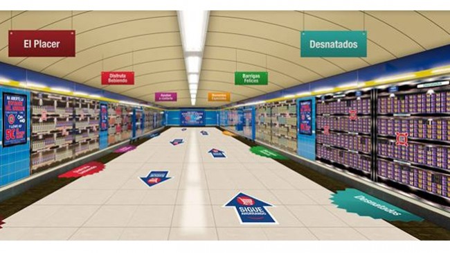 Danone instala um supermercado virtual