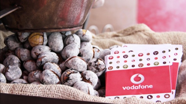 Vodafone oferece castanhas assadas