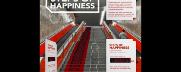 As “escadas da felicidade” da Coca-Cola