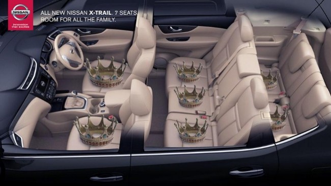 O carro da Nissan para a família real