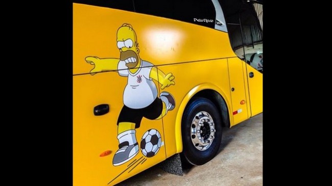 Corinthians “joga” com os Simpsons