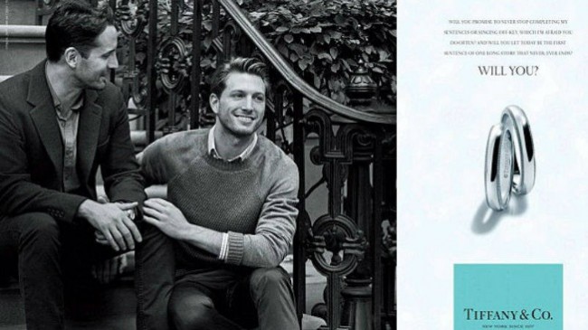 Casal homossexual protagoniza campanha da Tiffany & Co.