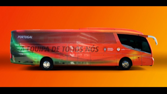 Galp pinta novo autocarro da seleção nacional