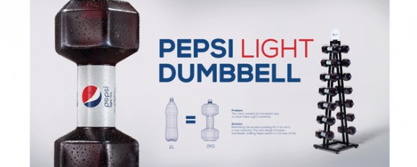 Pepsi transforma garrafas em halteres