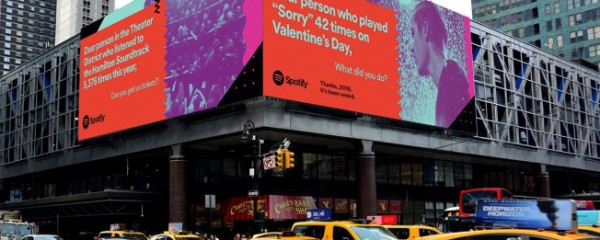 Spotify recorre a ‘Big Data’ para construir campanha outdoor
