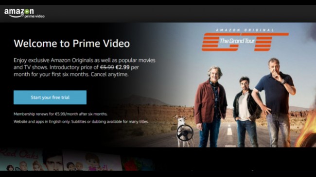 Amazon lança mundialmente Prime Video a 3 euros/mês