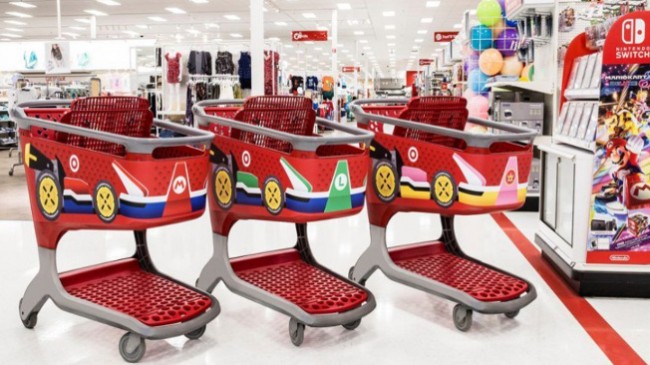 Target transforma carrinhos de compra em ‘karts’ do Mario Kart