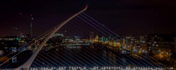 Samsung “ilumina” famosa ponte de Dublin