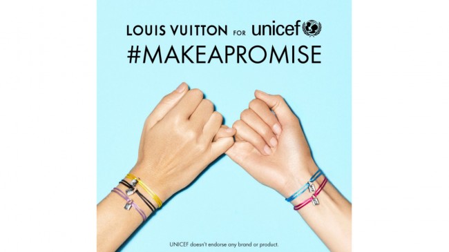 Louis Vuitton fez uma promessa à Unicef
