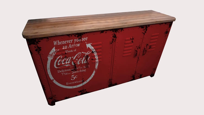 Esta é a linha de mobiliário da Coca-Cola