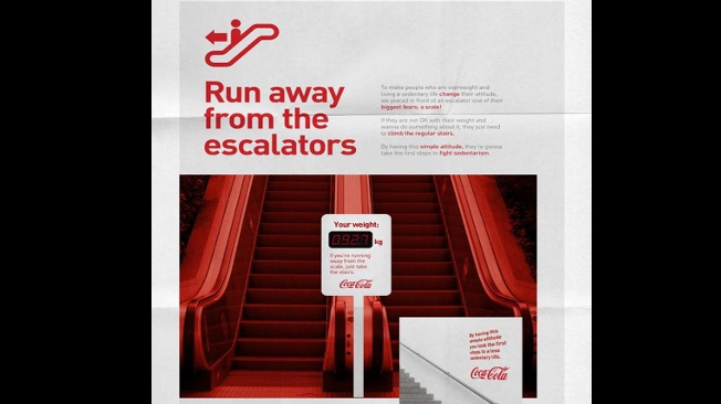 As “escadas da felicidade” da Coca-Cola