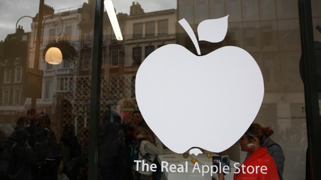 Uma loja apple que vende maçãs