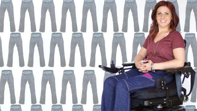 Designer paraplégica cria jeans adaptáveis
