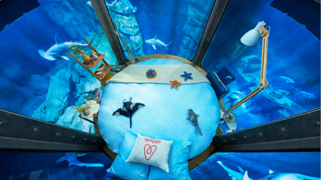 Airbnb convida-o a dormir com os tubarões