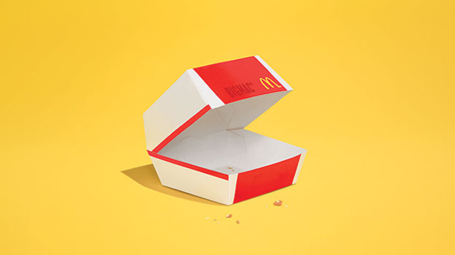 Só ficaram as migalhas neste anúncio da McDonald’s